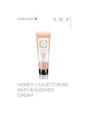 Ew Perlier Honey & Juliet’s Rose Bath & Shower Cream 8.4 oz Peach
